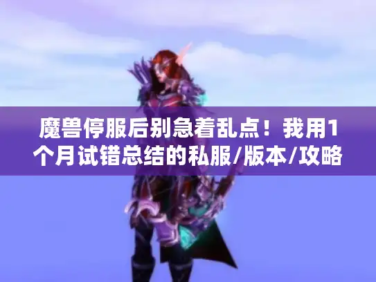 魔兽停服后别急着乱点！我用1个月试错总结的私服/版本/攻略挑选全流程