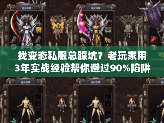 找变态私服总踩坑？老玩家用3年实战经验帮你避过90%陷阱