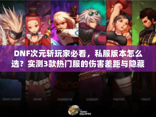 DNF次元斩玩家必看,私服版本怎么选?实测3款热门服的伤害差距与隐藏坑 DNF次元斩玩家必看,私服版本怎么选?实测3款热门服的伤害差距与隐藏坑