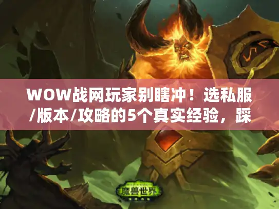 WOW战网玩家别瞎冲!选私服/版本/攻略的5个真实经验,踩过才敢说 WOW战网玩家别瞎冲!选私服/版本/攻略的5个真实经验,踩过才敢说