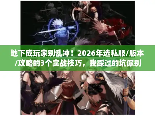 地下成玩家别乱冲！2026年选私服/版本/攻略的3个实战技巧，我踩过的坑你别再跳