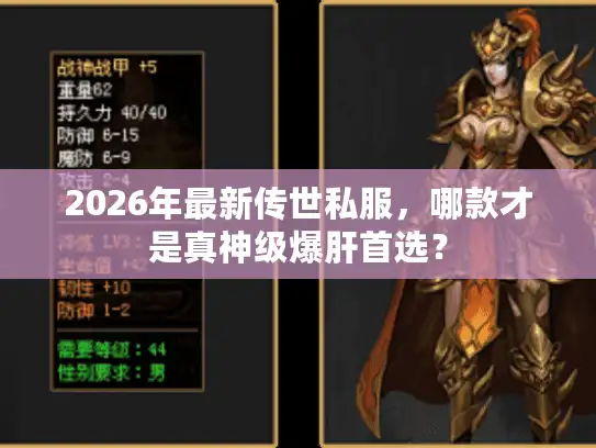 2026年最新传世私服，哪款才是真神级爆肝首选？