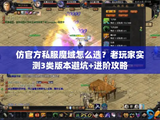 仿官方私服魔域怎么选？老玩家实测3类版本避坑+进阶攻略