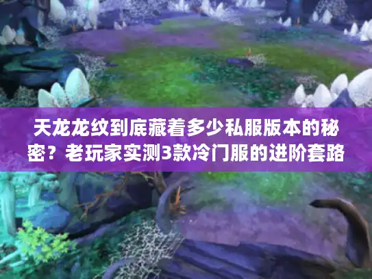 天龙龙纹到底藏着多少私服版本的秘密？老玩家实测3款冷门服的进阶套路