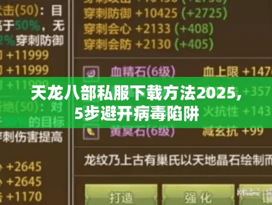 天龙八部私服下载方法2025,5步避开病毒陷阱