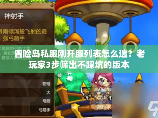 冒险岛私服刚开服列表怎么选？老玩家3步筛出不踩坑的版本