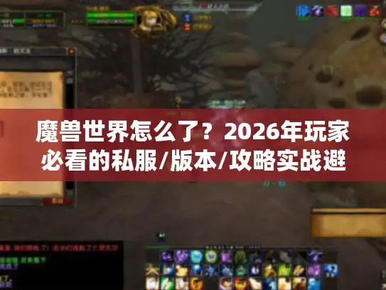 魔兽世界怎么了？2026年玩家必看的私服/版本/攻略实战避坑清单