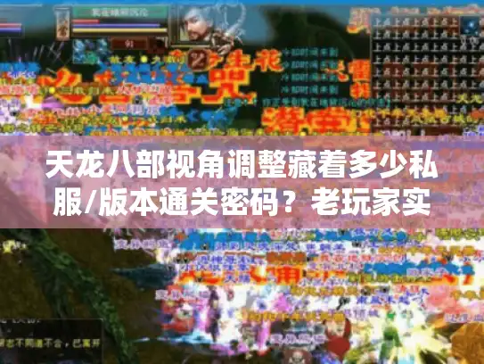 天龙八部视角调整藏着多少私服/版本通关密码？老玩家实战拆解