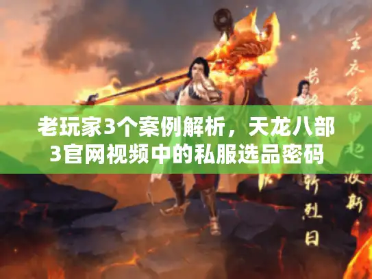 老玩家3个案例解析，天龙八部3官网视频中的私服选品密码
