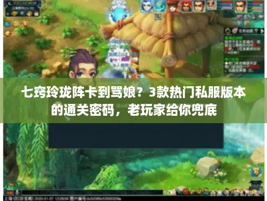 七窍玲珑阵卡到骂娘？3款热门私服版本的通关密码，老玩家给你兜底