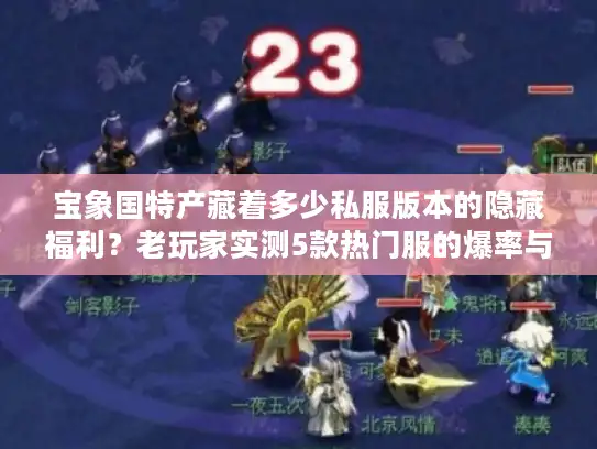 宝象国特产藏着多少私服版本的隐藏福利?老玩家实测5款热门服的爆率与玩法差异 宝象国特产藏着多少私服版本的隐藏福利?老玩家实测5款热门服的爆率与玩法差异