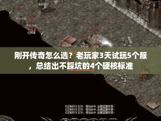 刚开传奇怎么选?老玩家3天试玩5个服,总结出不踩坑的4个硬核标准 刚开传奇怎么选?老玩家3天试玩5个服,总结出不踩坑的4个硬核标准