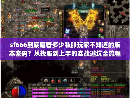 sf666到底藏着多少私服玩家不知道的版本密码？从找服到上手的实战避坑全流程