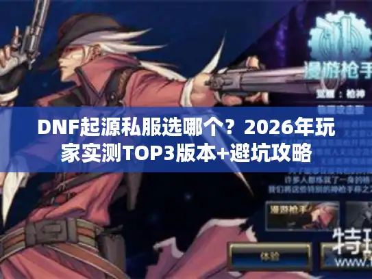 DNF起源私服选哪个？2026年玩家实测TOP3版本+避坑攻略