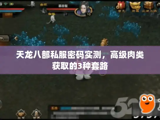 天龙八部私服密码实测，高级肉类获取的3种套路