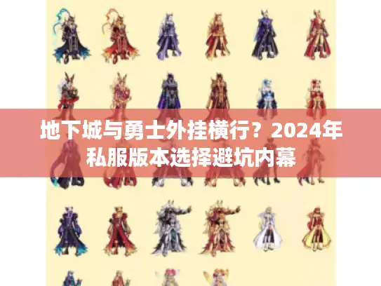 地下城与勇士外挂横行？2024年私服版本选择避坑内幕