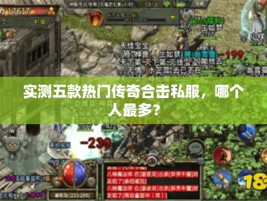 实测五款热门传奇合击私服，哪个人最多？