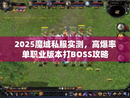 2025魔域私服实测，高爆率单职业版本打BOSS攻略