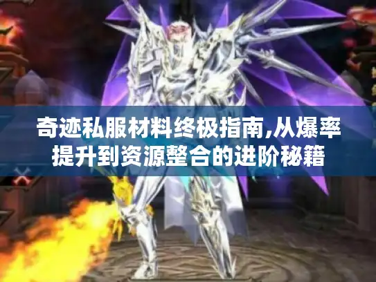 奇迹私服材料终极指南,从爆率提升到资源整合的进阶秘籍