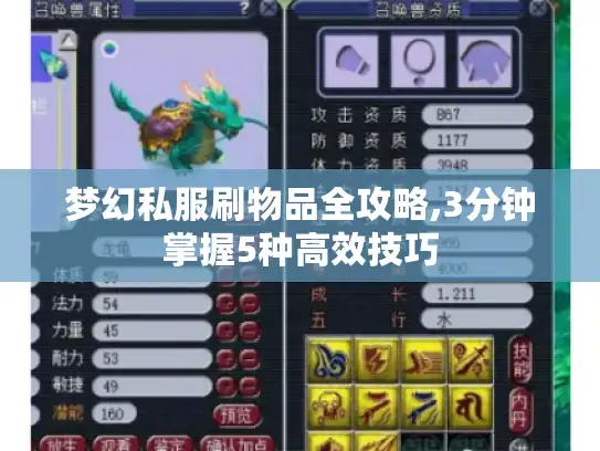 梦幻私服刷物品全攻略,3分钟掌握5种高效技巧 梦幻私服刷物品全攻略,3分钟掌握5种高效技巧