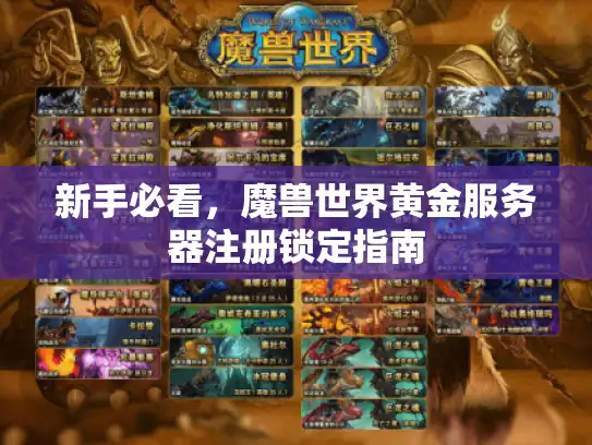 新手必看，魔兽世界黄金服务器注册锁定指南