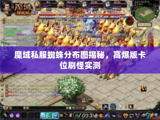 魔域私服蜘蛛分布图揭秘，高爆版卡位刷怪实测