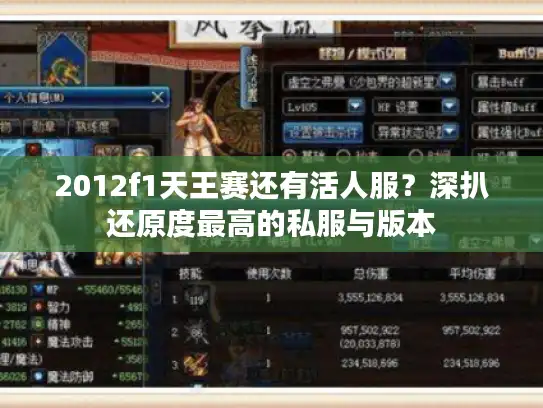 2012f1天王赛还有活人服？深扒还原度最高的私服与版本
