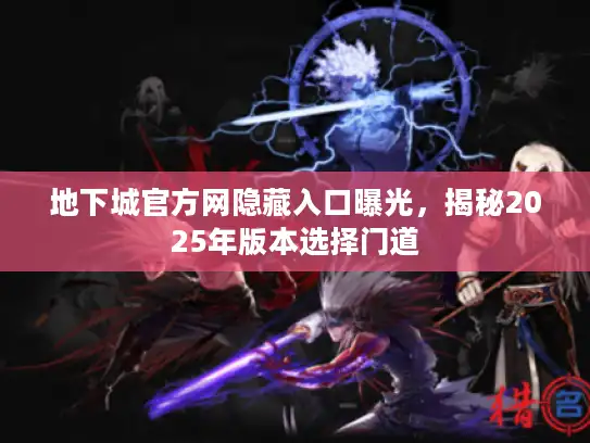 地下城官方网隐藏入口曝光，揭秘2025年版本选择门道