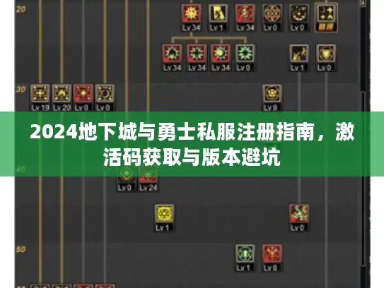 2024地下城与勇士私服注册指南，激活码获取与版本避坑