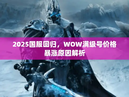 2025国服回归，WOW满级号价格暴涨原因解析