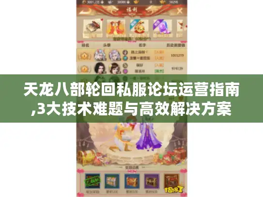 天龙八部轮回私服论坛运营指南,3大技术难题与高效解决方案