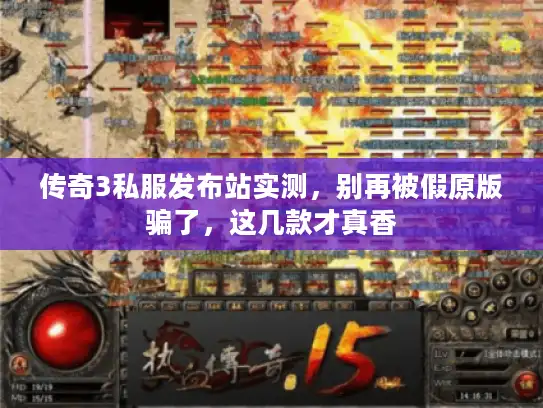 传奇3私服发布站实测，别再被假原版骗了，这几款才真香