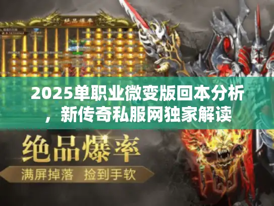 2025单职业微变版回本分析，新传奇私服网独家解读