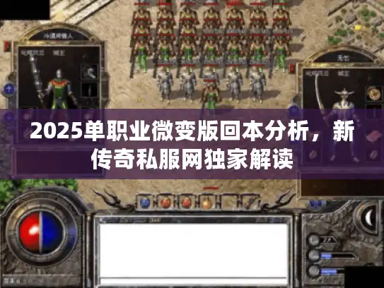 2025单职业微变版回本分析，新传奇私服网独家解读