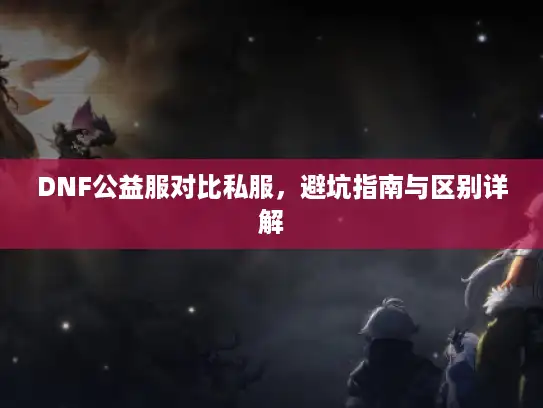 DNF公益服对比私服，避坑指南与区别详解