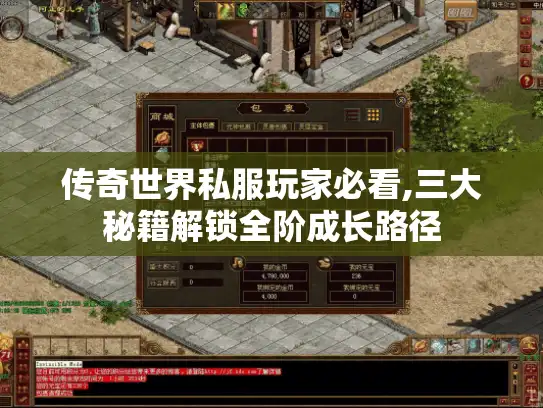 传奇世界私服玩家必看,三大秘籍解锁全阶成长路径