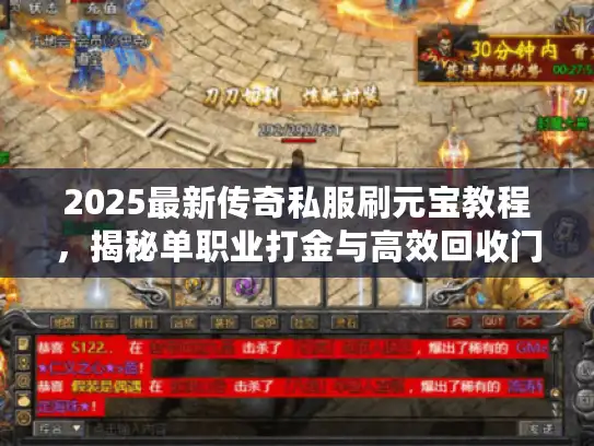 2025最新传奇私服刷元宝教程，揭秘单职业打金与高效回收门道