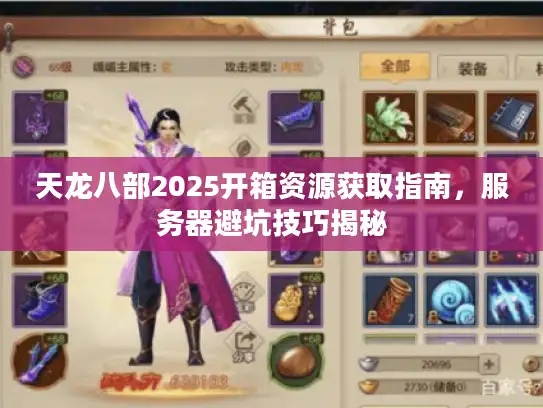 天龙八部2025开箱资源获取指南，服务器避坑技巧揭秘