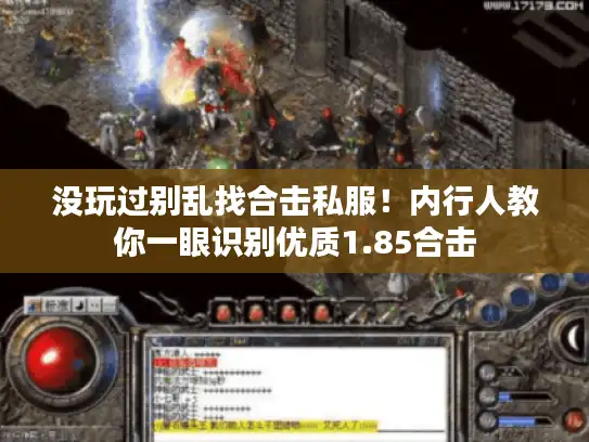没玩过别乱找合击私服！内行人教你一眼识别优质1.85合击