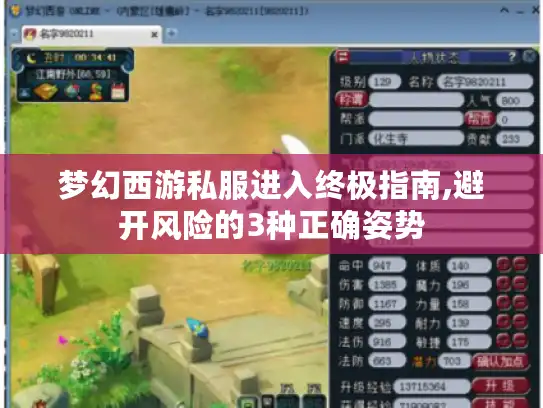 梦幻西游私服进入终极指南,避开风险的3种正确姿势 梦幻西游私服进入终极指南,避开风险的3种正确姿势