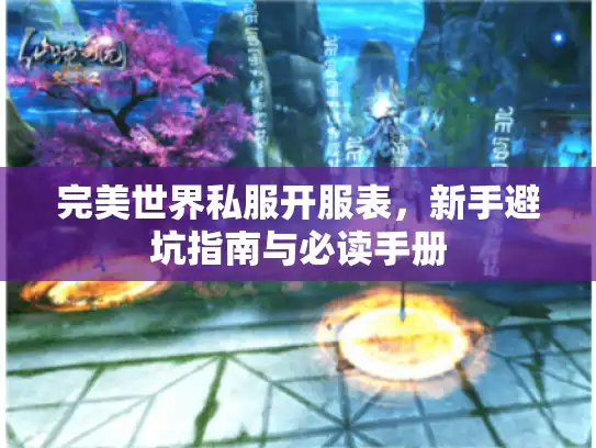 完美世界私服开服表，新手避坑指南与必读手册