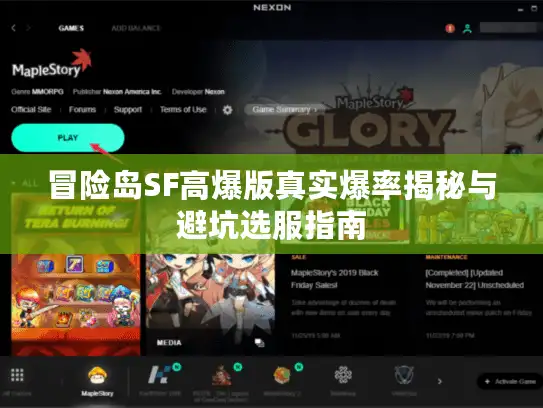 冒险岛SF高爆版真实爆率揭秘与避坑选服指南