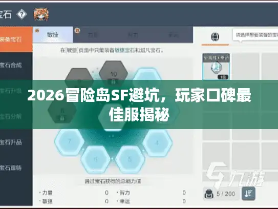 2026冒险岛SF避坑，玩家口碑最佳服揭秘