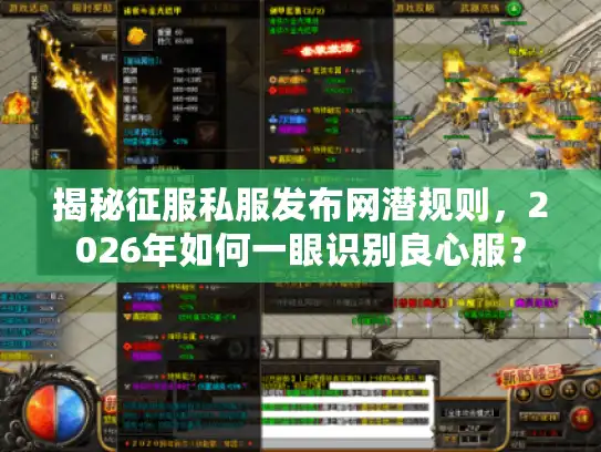 揭秘征服私服发布网潜规则，2026年如何一眼识别良心服？