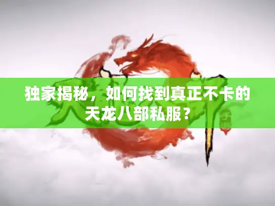 独家揭秘，如何找到真正不卡的天龙八部私服？