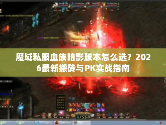 魔域私服血族暗影版本怎么选？2026最新搬砖与PK实战指南