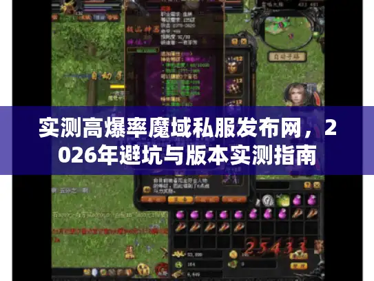 实测高爆率魔域私服发布网，2026年避坑与版本实测指南