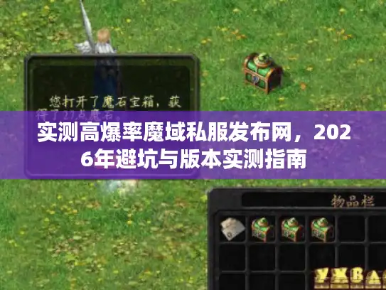实测高爆率魔域私服发布网，2026年避坑与版本实测指南