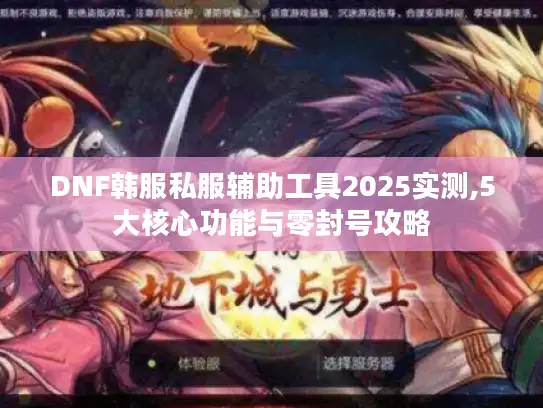 DNF韩服私服辅助工具2025实测,5大核心功能与零封号攻略