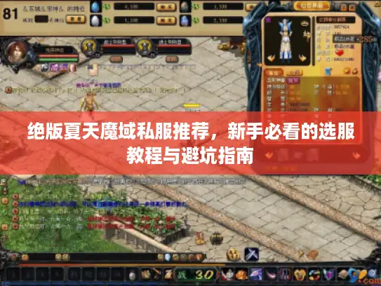 绝版夏天魔域私服推荐，新手必看的选服教程与避坑指南